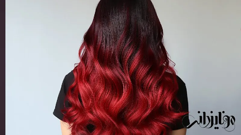 رنگ مو قرمز یاقوتی