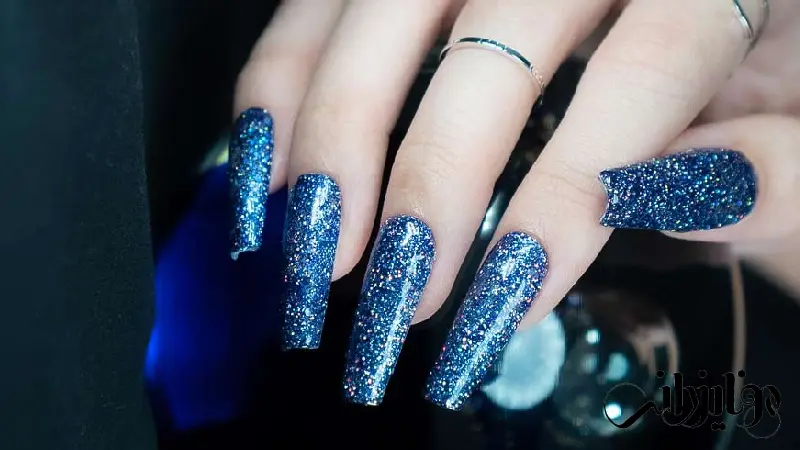 Disco blue nail gel